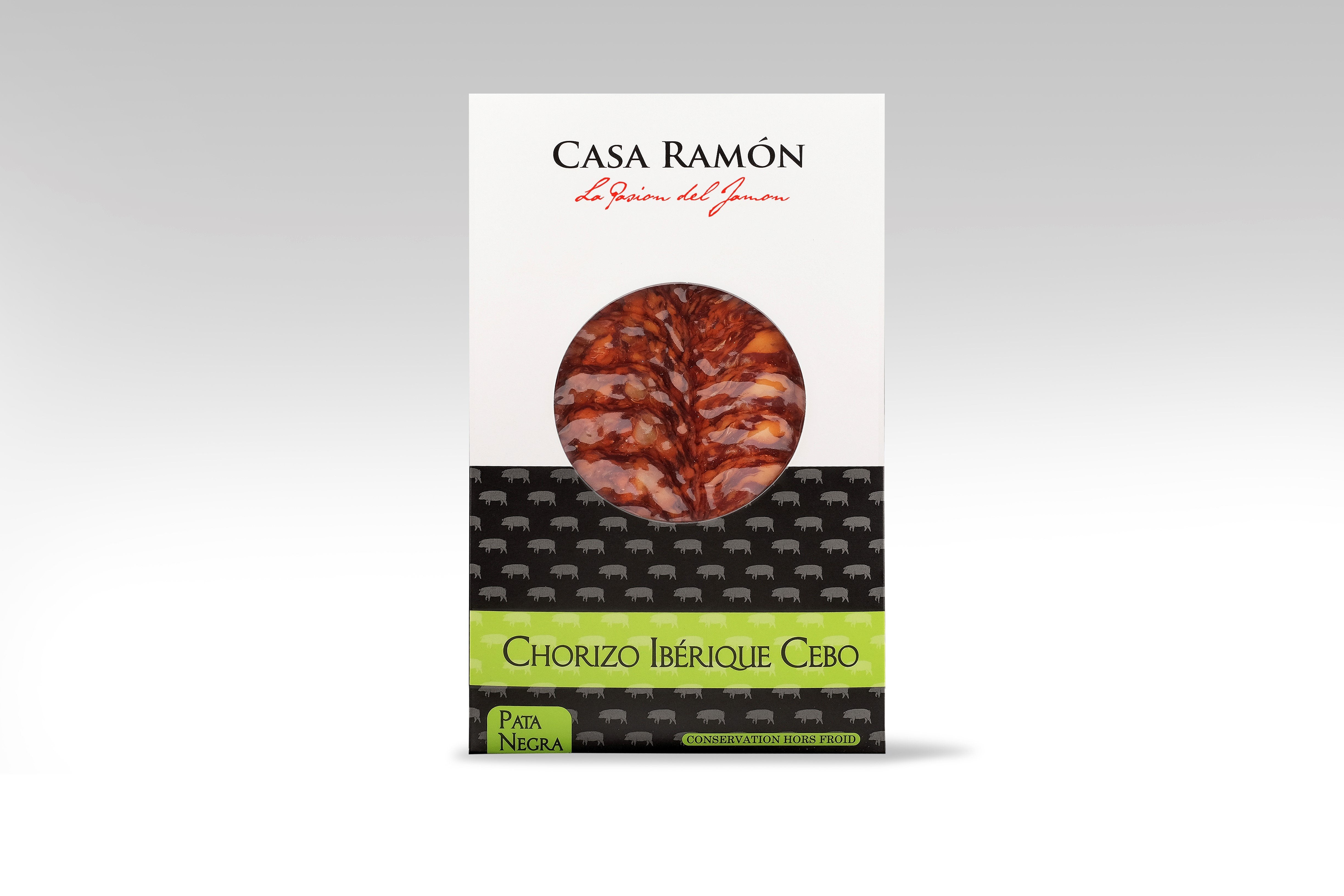 chorizo iberique de cebo tranché 80 grammes