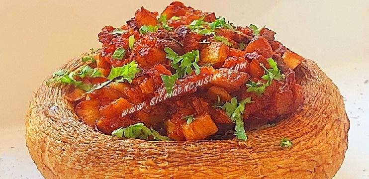 Champignons farcis à la soubressade - CASA RAMÓN