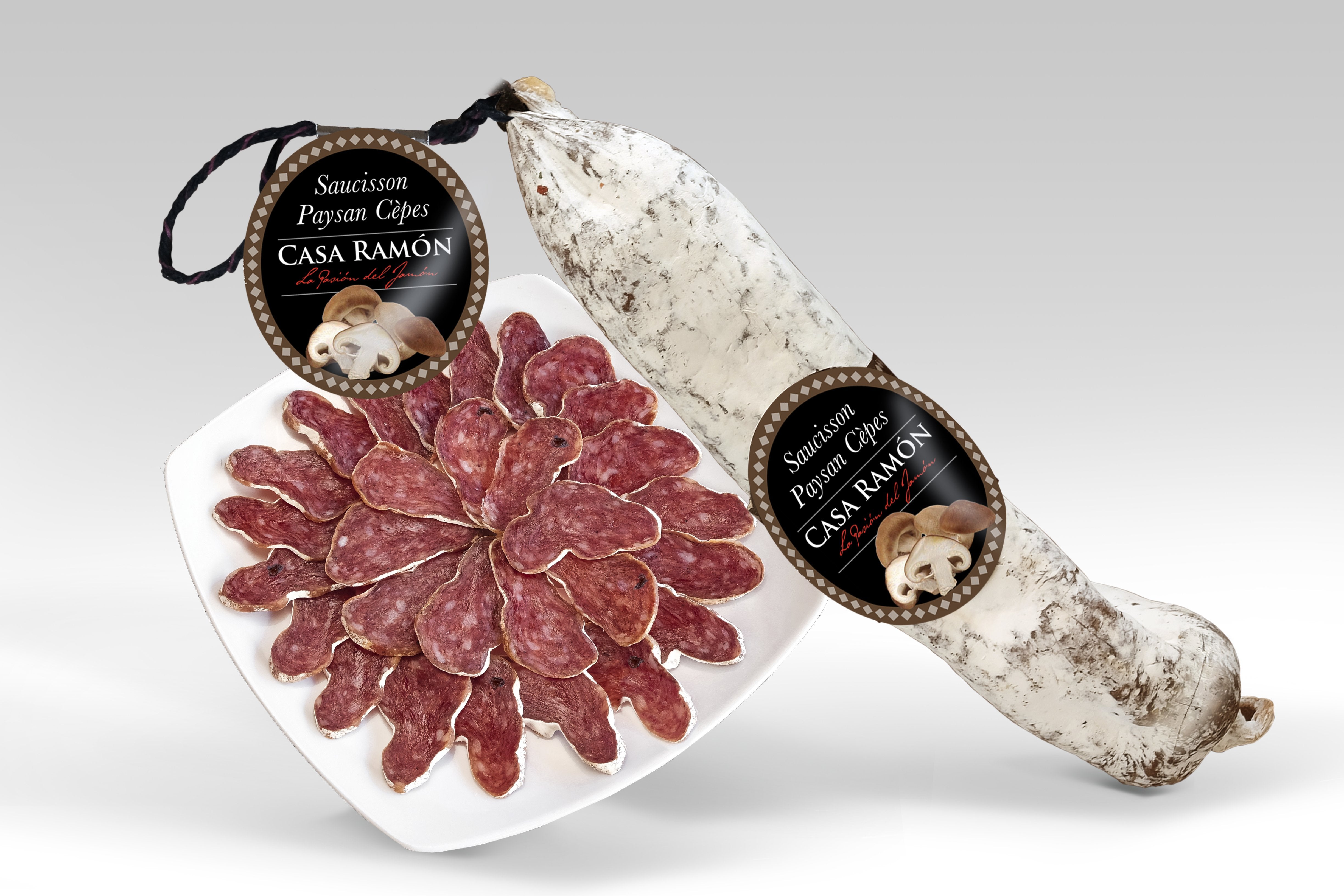 Saucisson paysan aux cèpes 220g - CASA RAMÓN