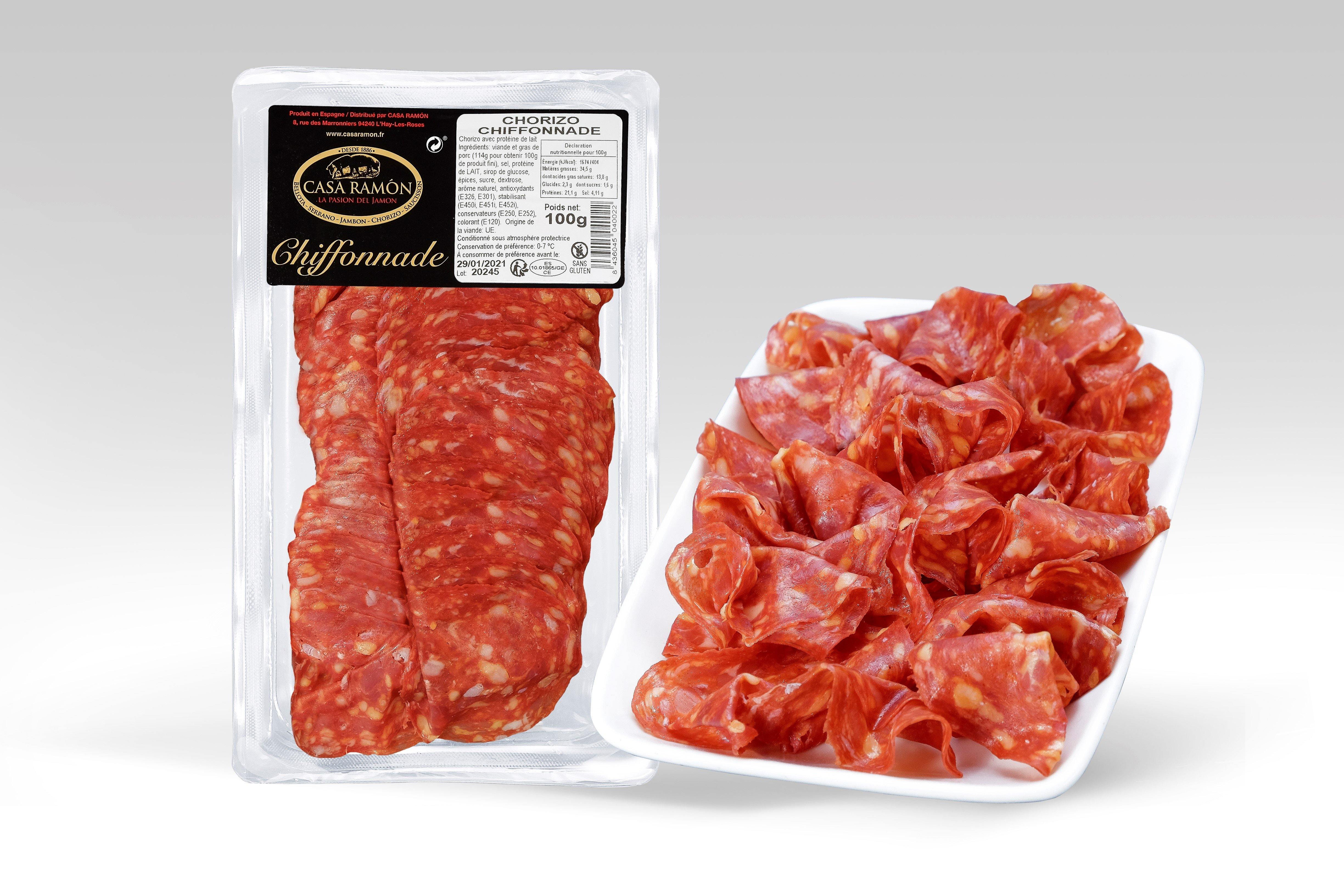 Chiffonnade de Chorizo 100gr - CASA RAMÓN