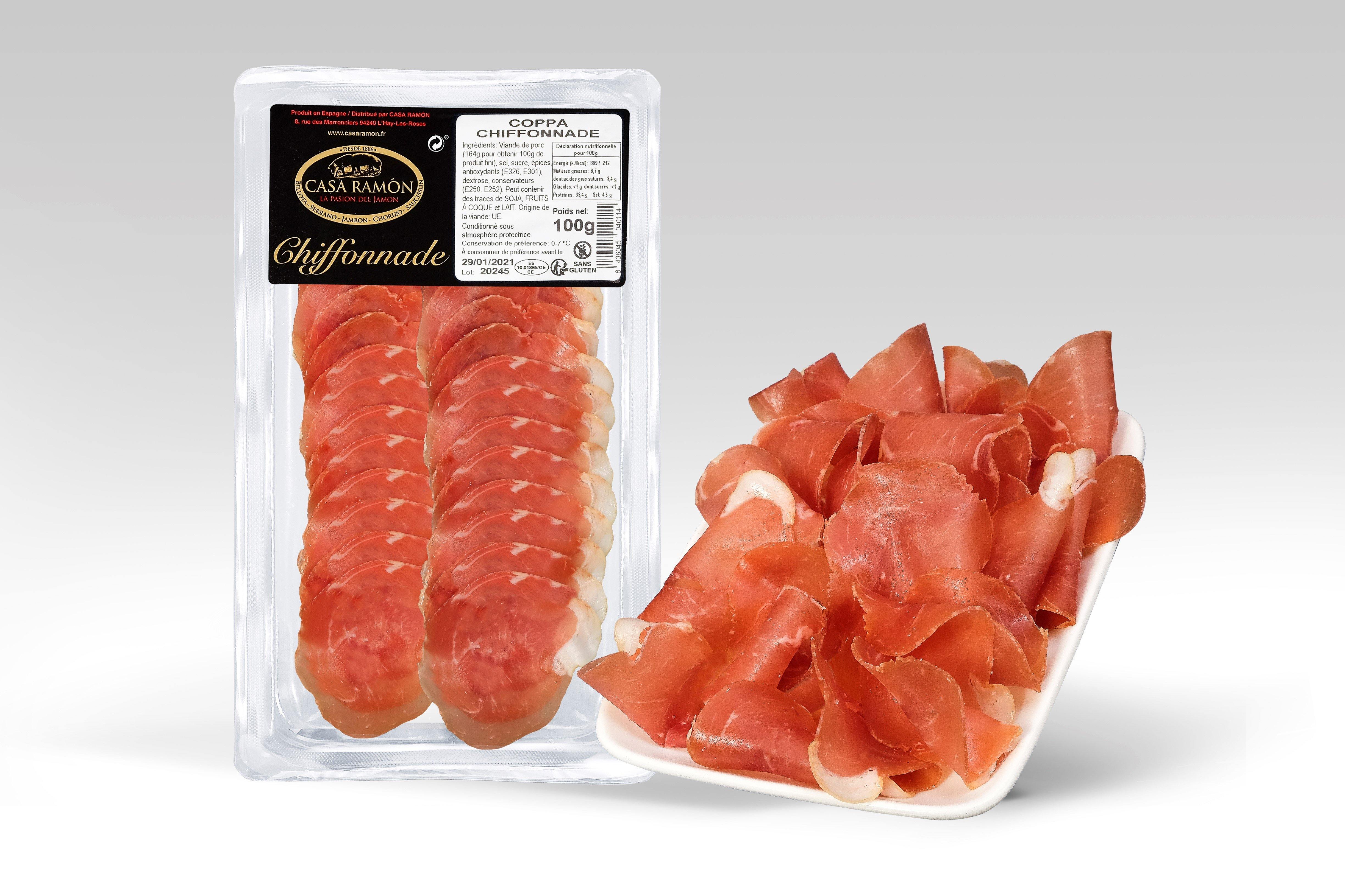 Chiffonnade de coppa 100gr - CASA RAMÓN